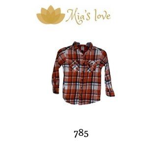 members markim, shirt boys, Flannel, Size 6/7, 100% cotton.
